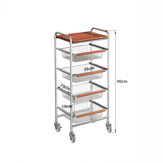 Metal Trolley 4 Layer